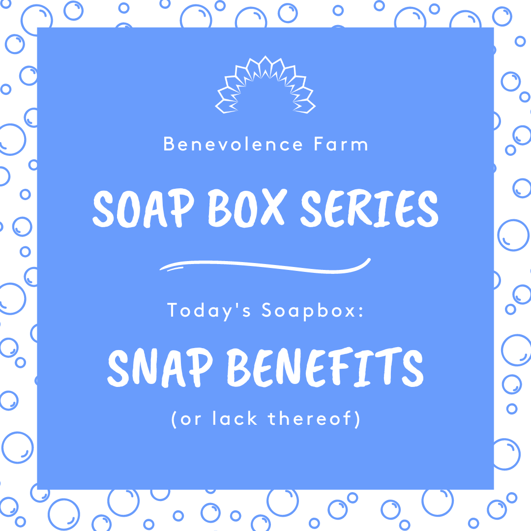 Soap Box Series: SNAP and TANF Bans - Benevolence Farm